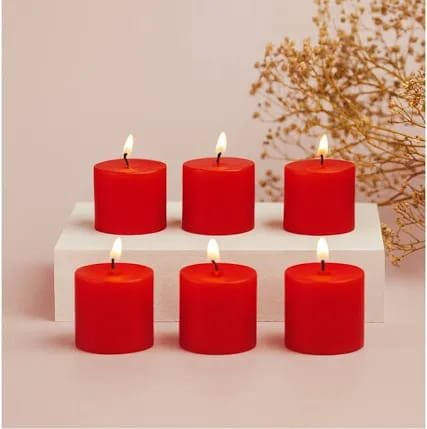 Crimson Aura Votive Candle